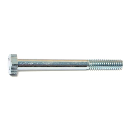 Midwest Fastener Grade 2, 1/4"-20 Hex Head Cap Screw, Zinc Plated Steel, 2-1/2 in L, 100 PK 00011
